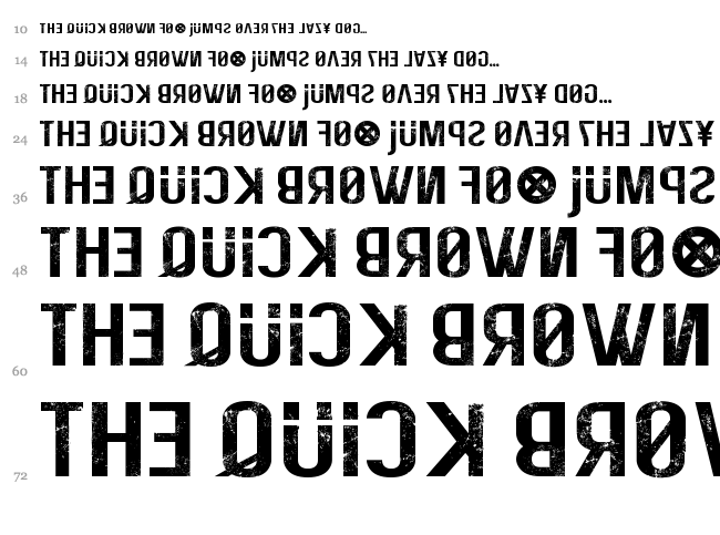 Elite Hacker Corroded font waterfall